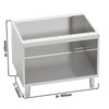 Open Base Cabinet - Lorenzo 600 - 900x550x600mm - Stainless Steel - Series Lorenzo 600