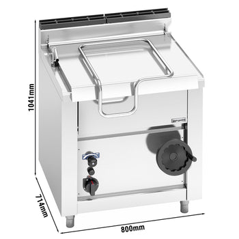 Gazowa patelnia przechylna do smażenia - 60 litrów - 14,5 kW - Prime Gastro