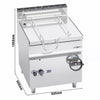 Gas Bratt Pan - 80L - 20kW - with Water Fill Tap