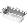 (6 sztuk) Pojemniki ze stali nierdzewnej GN 1/1 – wysokość: 150 mm