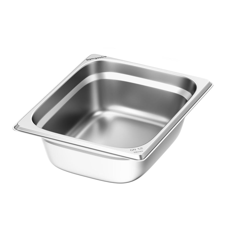 Pojemnik ze stali nierdzewnej GN 1/2 – wysokość: 100 mm