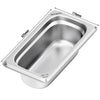 (6 sztuk) Pojemniki ze stali nierdzewnej GN 1/3 – wysokość: 100 mm
