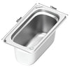 (6 sztuk) Pojemniki ze stali nierdzewnej GN 1/3 – wysokość: 150 mm