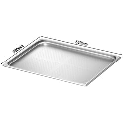 (6 szt.) Pojemnik GN ze stali nierdzewnej - GN 2/1 - 20mm - perforowany