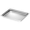(6 sztuk) Pojemniki ze stali nierdzewnej GN 2/1 – wysokość: 65 mm