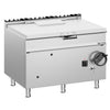 Patelnia gazowa uchylna - 120L - 30kW - przechył ręczny (koło) - z dopustem wody