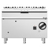 Patelnia gazowa uchylna - 120L - 30kW - przechył ręczny (koło) - z dopustem wody