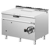 Patelnia gazowa uchylna - 120L - 30kW - przechył ręczny (koło) - z dopustem wody