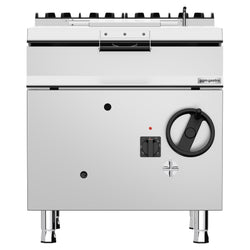 Patelnia gazowa uchylna - 60L - 20,5kW - przechył ręczny (koło) - z dopustem wody