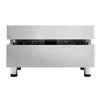 Płyta grillowa gazowa – z powłoką z twardego chromu - 6,2 kW – gładka – powierzchnia smażenia: 555 x 400 mm