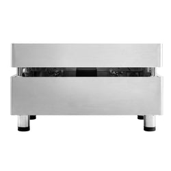 Płyta grillowa gazowa – z powłoką z twardego chromu - 6,2 kW – gładka – powierzchnia smażenia: 555 x 400 mm