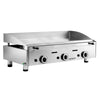 Płyta grillowa gazowa - z powłoką z twardego chromu - 9,3 kW – gładka – powierzchnia grzewcza: 755x400mm