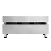 Płyta grillowa gazowa - z powłoką z twardego chromu - 9,3 kW – gładka – powierzchnia grzewcza: 755x400mm