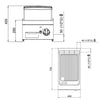 Płyta grillowa – gazowa – ryflowana – 6,9 kW – seria PAOLO
