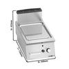 Płyta grillowa – gazowa – ryflowana – 6,9 kW – seria PAOLO
