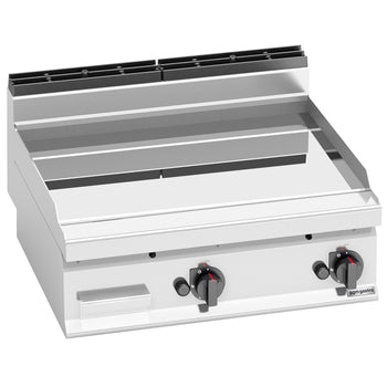 Commercial Gas Griddle - 13.8kW - Smooth Plate - Cooking area: 795x500mm