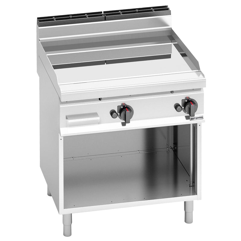 Gazowa płyta grillowa - 13,8 kW - Gładka - z błyszczącą powierzchnią