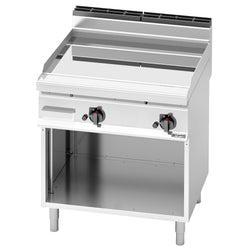 Gazowa płyta grillowa - 13,8 kW - Gładka - z błyszczącą powierzchnią