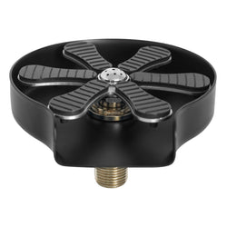 Płukacz do szklanek wpuszczany - do zlewu - zintegrowany regulator strumienia - G3/8" - Czarny