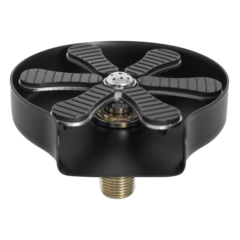 Płukacz do szklanek wpuszczany - do zlewu - zintegrowany regulator strumienia - G3/8" - Czarny