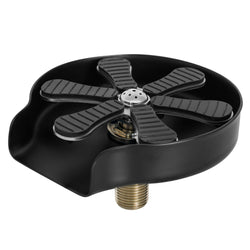 Płukacz do szklanek wpuszczany - do zlewu - zintegrowany regulator strumienia - G3/8" - Czarny