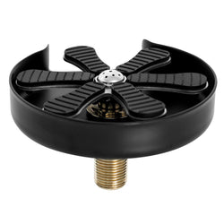 Płukacz do szklanek wpuszczany - do zlewu - zintegrowany regulator strumienia - G3/8" - Czarny