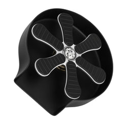 Płukacz do szklanek wpuszczany - do zlewu - zintegrowany regulator strumienia - G3/8" - Czarny