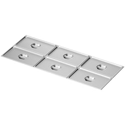 (6 Stück) - Edelstahl GN - Deckel 1/1