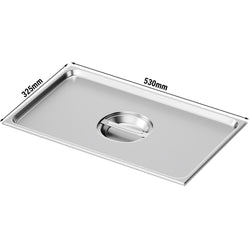 (6 Stück) - Edelstahl GN - Deckel 1/1