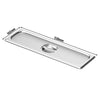 (6 szt.) Pokrywa GN GN 2/4 - ze stali nierdzewnej - 530x162x29mm