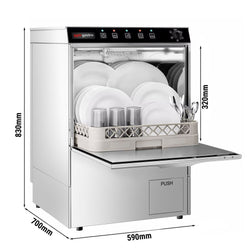 Zmywarka do naczyń – 3,55 kW – manualna – z pompą detergentu, pompą nabłyszczacza i pompą spustową
