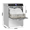 Double-skinned Commercial Dishwasher - Digital Controls - 3.55kW - with Drain, Rinse Aid & Detergent Pumps