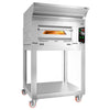 Piec do pizzy – gazowy – 4x 34 cm – manualny – z okapem, podstawą i kółkami