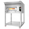 Piec do pizzy – gazowy – 9x 34 cm – manualny – z okapem, podstawą i kółkami