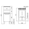 Frytkownica – gazowa – 20 L – 16,5 kW