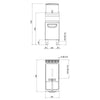 Frytkownica – gazowa – 20 L – 17,5 kW – seria PAOLO