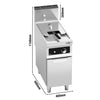 Frytkownica – gazowa – 18 L – 14 kW – z cyfrowym sterowaniem Bflex
