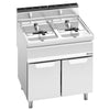 Free Standing Gas Twin Tank Fryer - 15+15 litres - 25.4kW - Manual - with drain tap