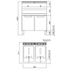 Free Standing Gas Twin Tank Fryer - 15+15 litres - 25.4kW - Manual - with drain tap