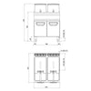 Frytkownica – gazowa – podwójna – 20+20 L – 35 kW – seria PAOLO