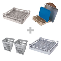 Zmywarka dwuścienna – cyfrowa – 6,75 kW – z dozownikiem detergentu, nabłyszczacza i pompą spustową