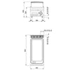 Płyta grillowa – gazowa – gładka – 10 kW – seria PAOLO
