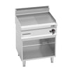 Płyta grillowa – gazowa – gładka i ryflowana – 8 kW – z podstawą