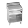 Płyta grillowa – gazowa – ryflowana – 8 kW – z podstawą