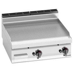 Gazowa płyta grillowa - 13,8 kW - ryflowana