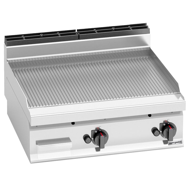 Gazowa płyta grillowa - 13,8 kW - ryflowana