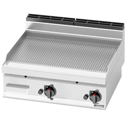 Gazowa płyta grillowa - 13,8 kW - ryflowana