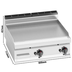 Gazowa płyta grillowa - 13,8 kW - gładka