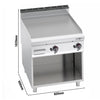 Płyta grillowa – gazowa – ryflowana – 20 kW