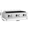 Grill wodny – gazowy – urządzenie stołowe – głębokość: 730 mm – 15,6 kW